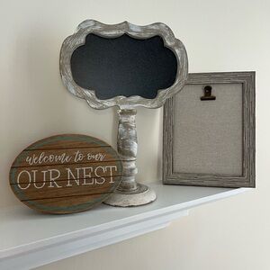 4 Pieces of Various Home Decor